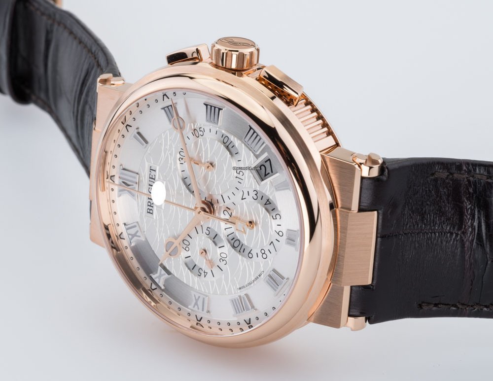 Breguet Marine Mens watch Unisex Automatic Rose gold 5527BR 12 9WV Replica 4