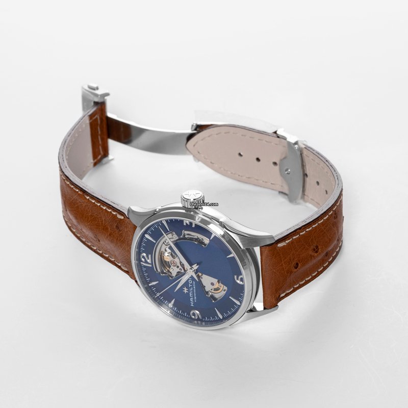 Hamilton Jazzmaster Open Heart Mens watch Unisex Automatic Steel H32705041 Replica 4