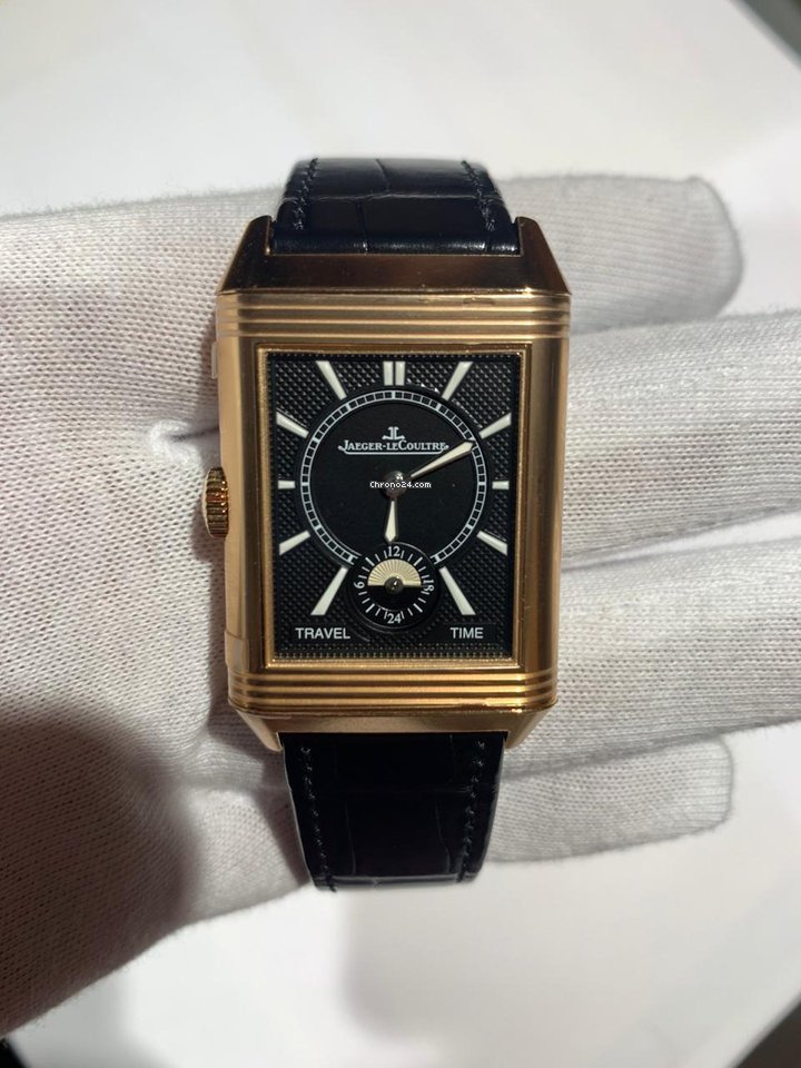 IMG_9081 Jaeger-LeCoultre Reverso Duoface Mens watch Unisex Manual winding Rose gold Q3842520 Replica 4