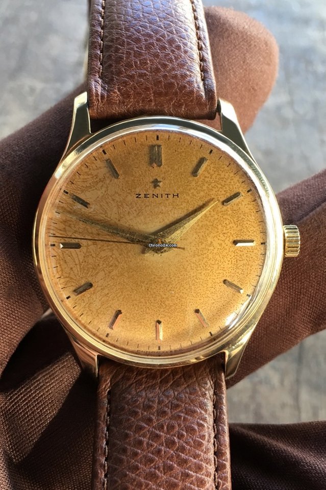 IMG_9081 Zenith Mens watch Unisex Manual winding Yellow gold 692729 Replica 4