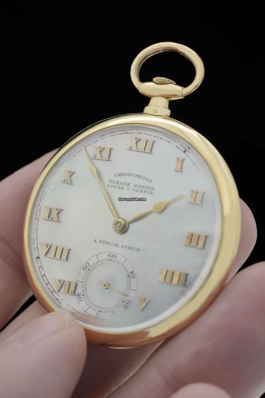 IMG_9081 Ulysse Nardin Mens watch Unisex Manual winding Yellow gold 325215 Replica 4