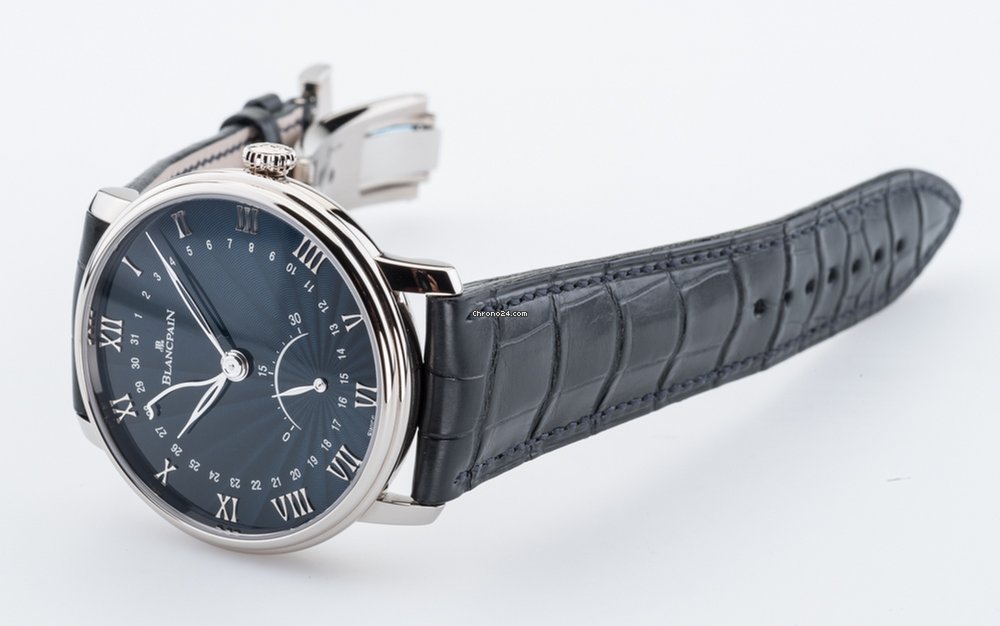 IMG_9081 Blancpain Villeret Ultra-Slim Mens watch Unisex Automatic White gold 6653q-1529-55b Replica 4