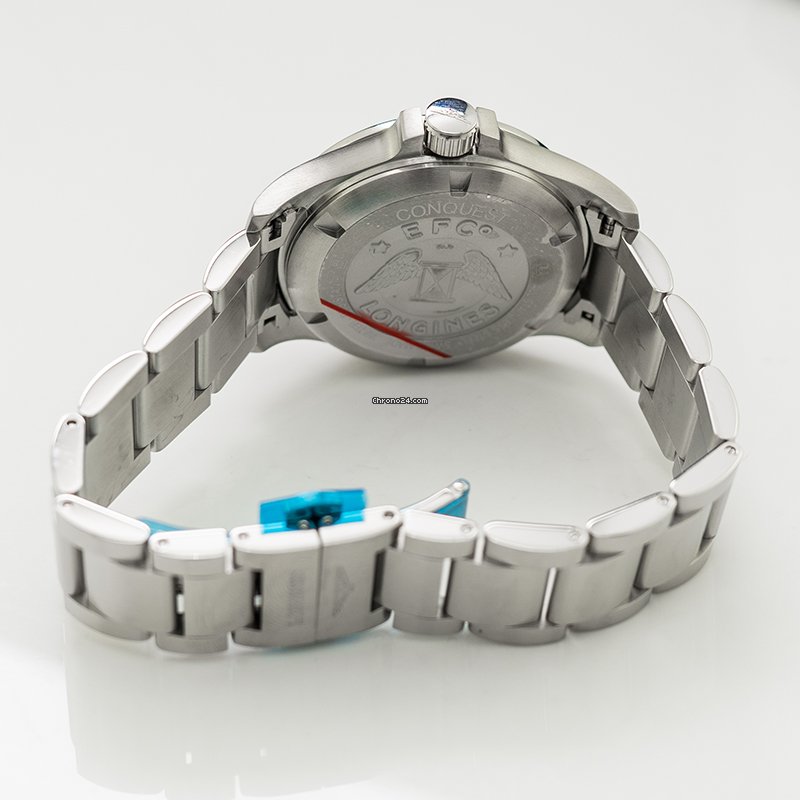 IMG_9081 Longines Conquest Mens watch Unisex Quartz Steel L37184766 Replica 4