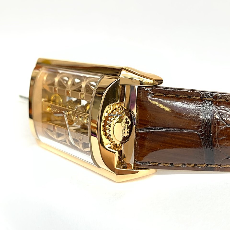 IMG_9081 Corum Golden Bridge Mens watch Unisex Manual winding Rose gold B 313 03296 Replica 4