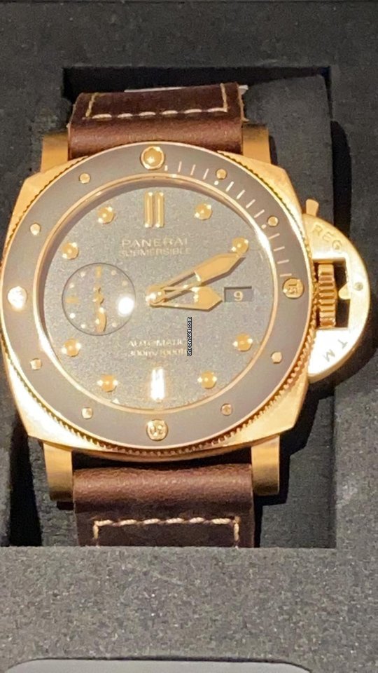 IMG_9081 Panerai Luminor Submersible Mens watch Unisex Automatic Bronze pam00968 Replica 4