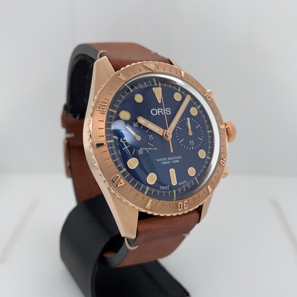 Oris Carl Brashear Mens watch Unisex Automatic Bronze 01 771 7744 3185-Set LS Replica 4