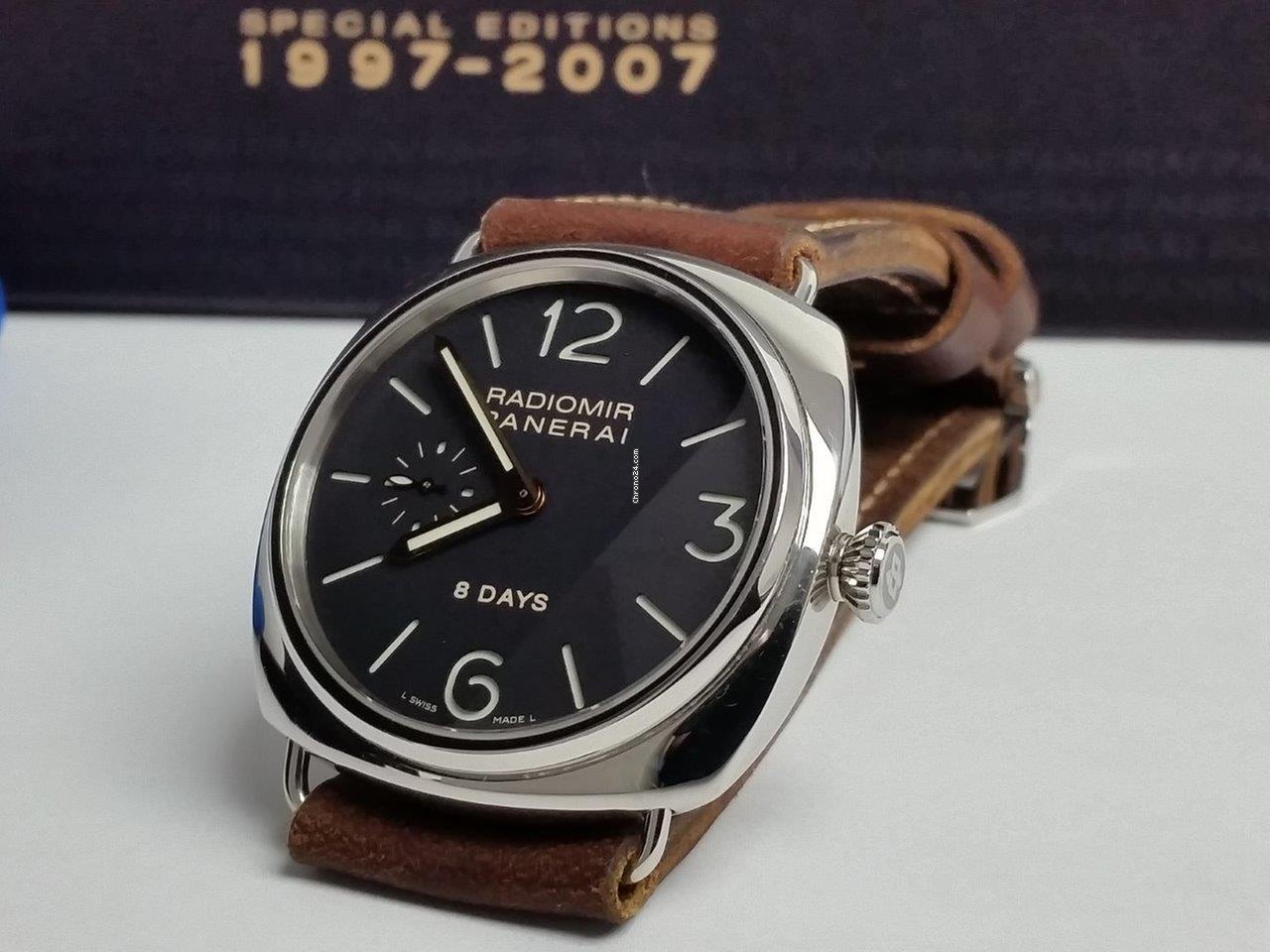 Panerai Radiomir 8 Days Mens watch Unisex Manual winding Steel PAM 00190 Replica 4