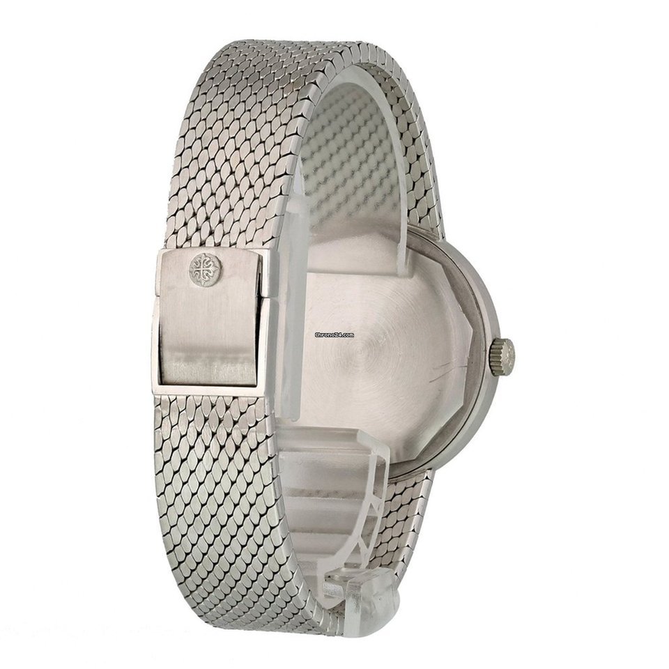 IMG_9081 Patek Philippe Calatrava Mens watch Unisex Automatic White gold 3514 Replica 4