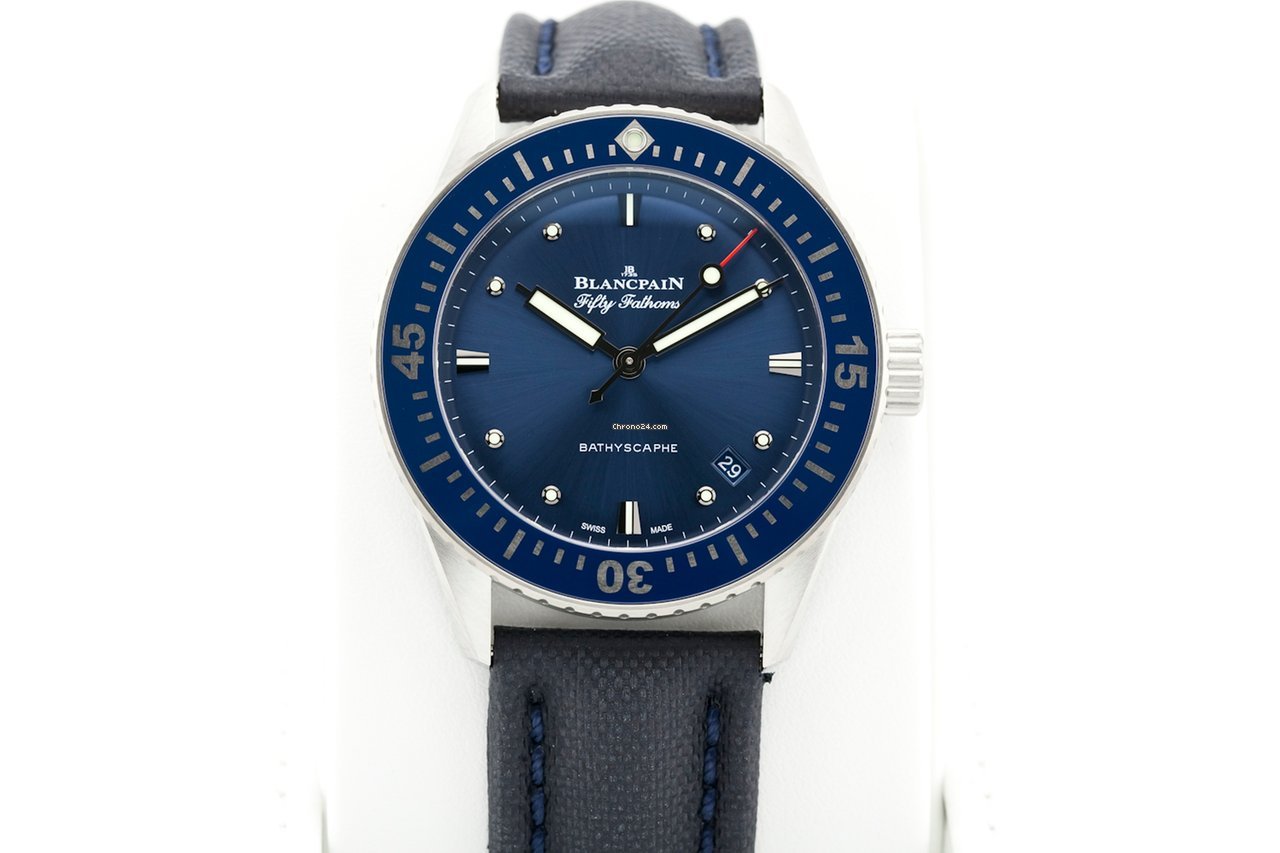 IMG_9081 Blancpain Fifty Fathoms Bathyscaphe Mens watch Unisex Automatic Steel 5100-1140-O52A Replica 4