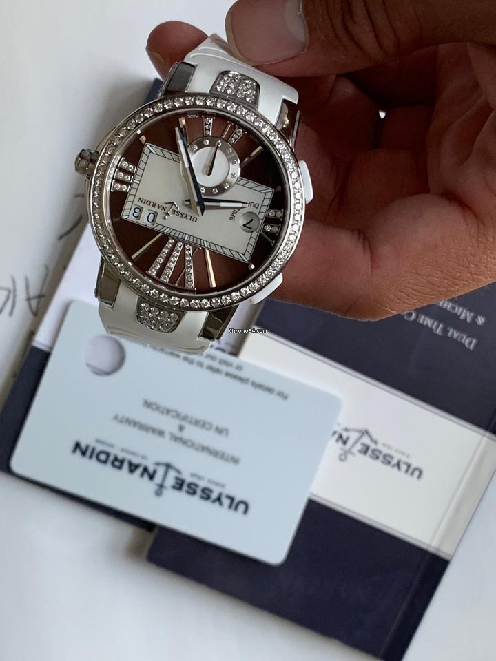 IMG_9081 Ulysse Nardin Executive Dual Time Lady Womens watch Automatic Steel 243-10B-7 30-05 Replica 4