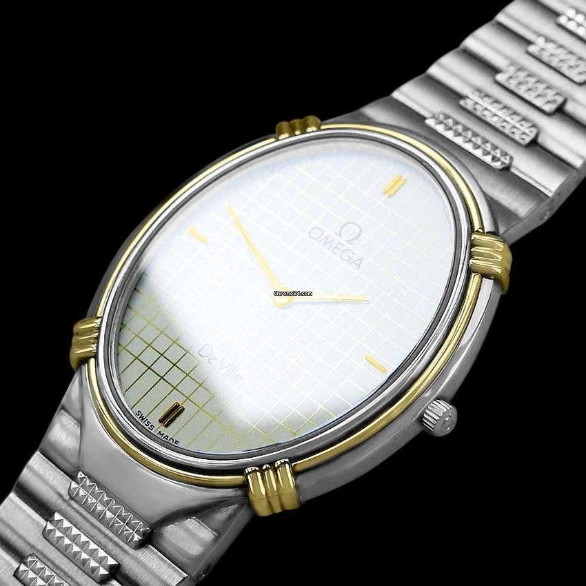 Omega De Ville Mens watch Unisex Quartz Gold Steel AB 2 Replica 4