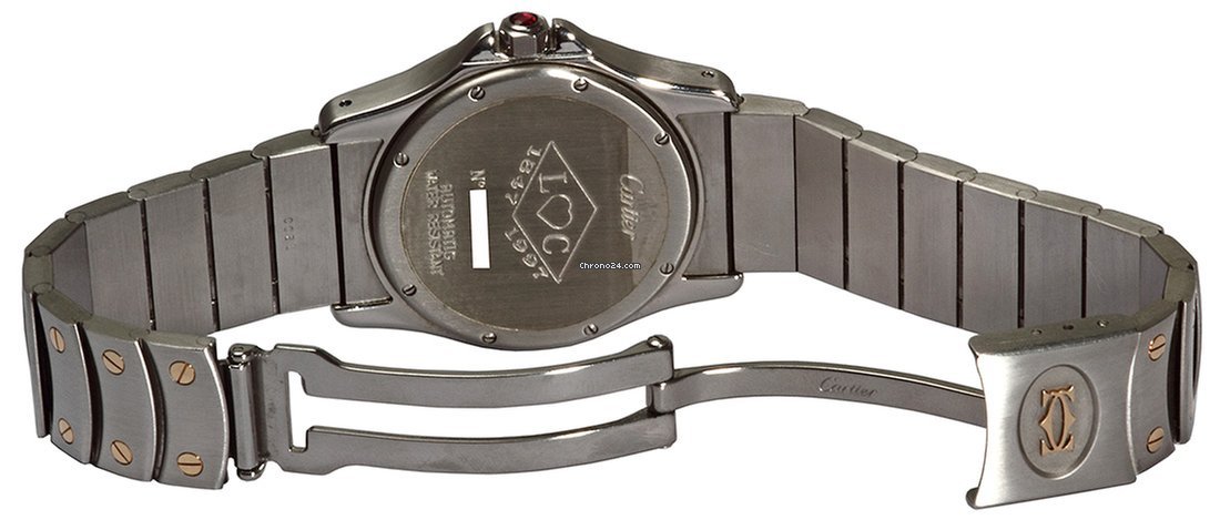 IMG_9081 Cartier Santos Mens watch Unisex Automatic Gold Steel W20038R3 Replica 4
