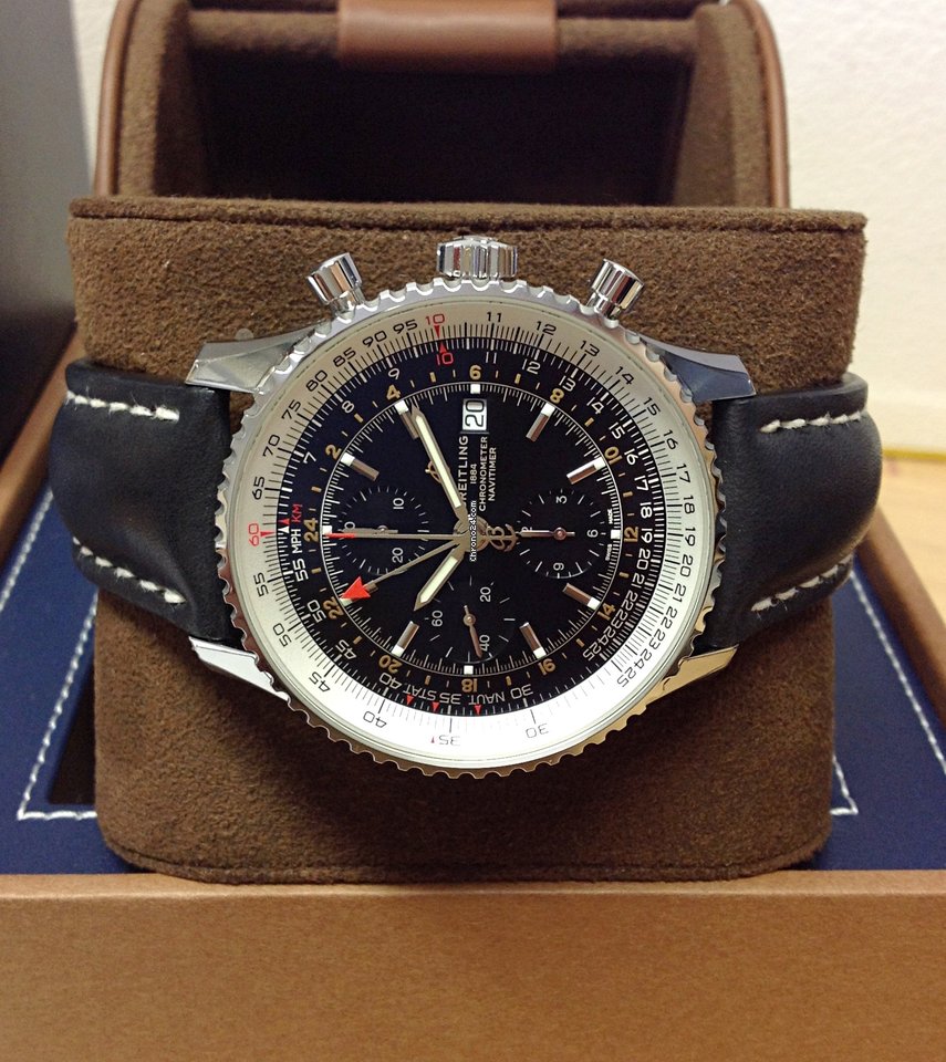 IMG_9081 Breitling Navitimer GMT Mens watch Unisex Automatic Steel A24322121B1X1 Replica 4