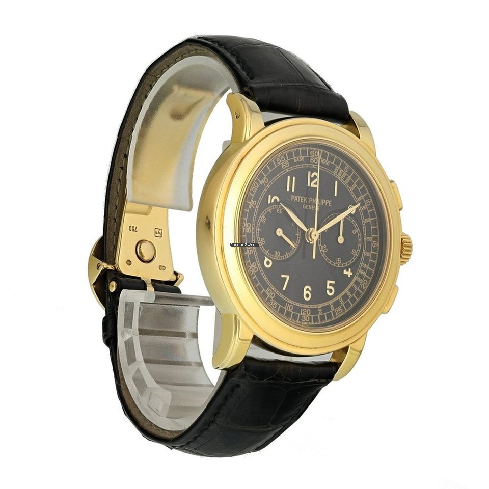 IMG_9081 Patek Philippe Chronograph Mens watch Unisex Manual winding Yellow gold 5070J-001 Replica 4