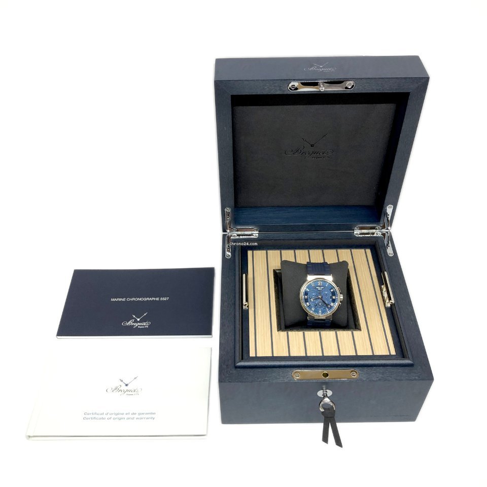 IMG_9081 Breguet Marine Mens watch Unisex Automatic White gold 5527BB Y2 5WV Replica 4