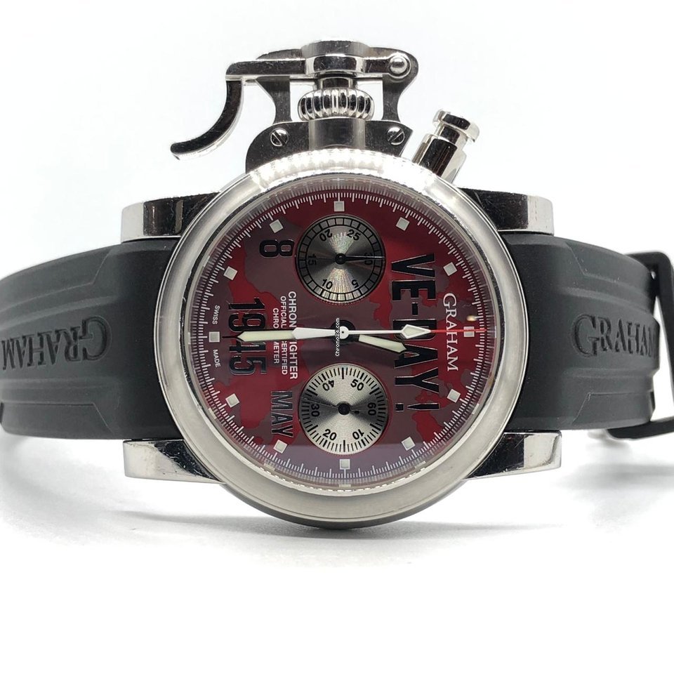Graham Chronofighter Mens watch Unisex Automatic Steel 2CFBS.S01A.L30B Replica 4