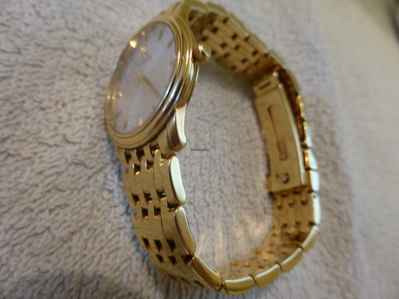 IMG_9081 Omega De Ville Prestige Womens watch Quartz Yellow gold 6503 833 Replica 4