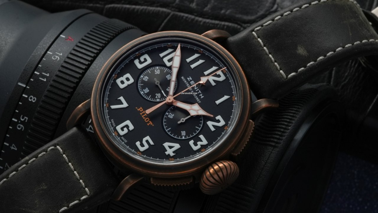 IMG_9081 Zenith Pilot Type 20 Extra Special Mens watch Unisex Automatic Bronze 29.2430.4069 21.C800 Replica 4