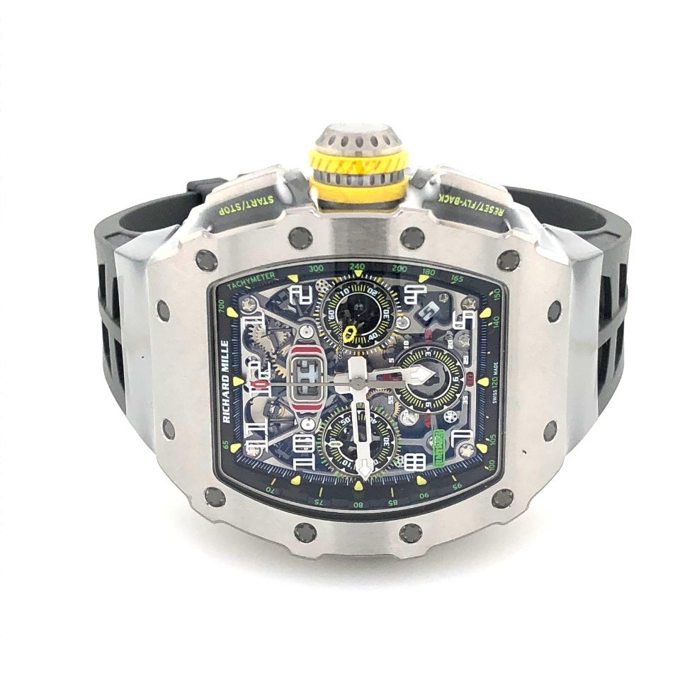 IMG_9081 Richard Mille RM 011 Mens watch Unisex Automatic Titanium RM 11-03 Ti Replica 4