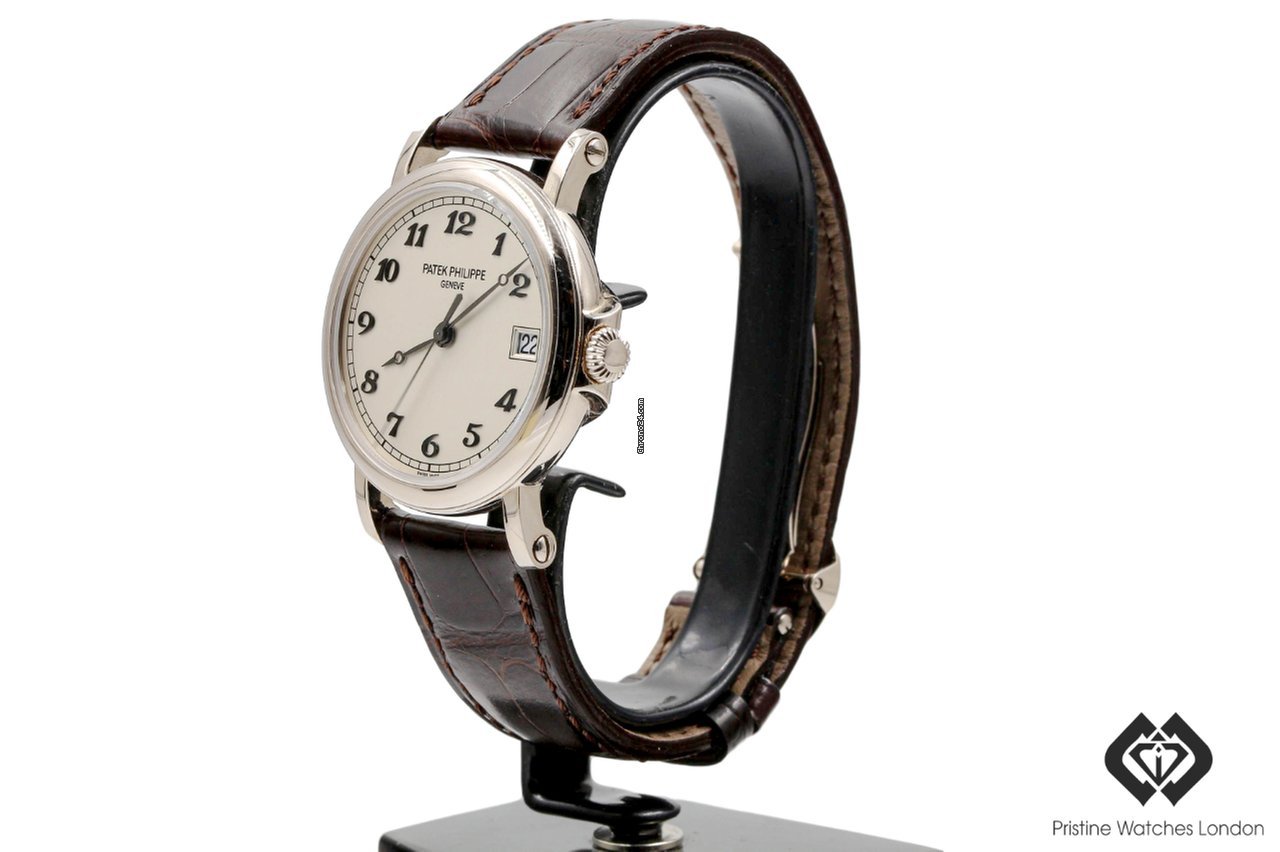 IMG_9081 Patek Philippe Calatrava Mens watch Unisex Automatic White gold 5153G-012 Replica 4