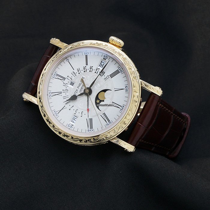 IMG_9081 Patek Philippe Perpetual Calendar Automatic Yellow gold 5160J-001 Replica 4