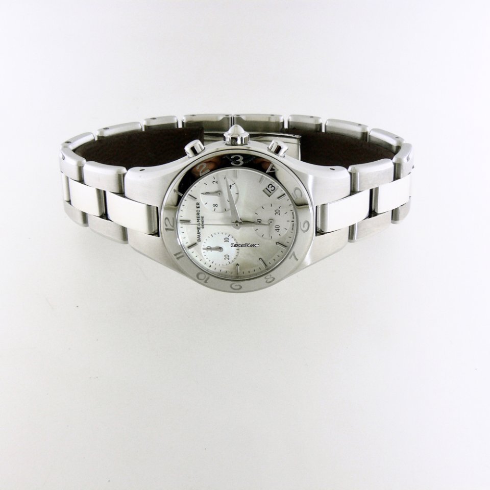 IMG_9081 Baume & Mercier Linea Womens watch Quartz Steel M0A10012 MOAO10012 Replica 4
