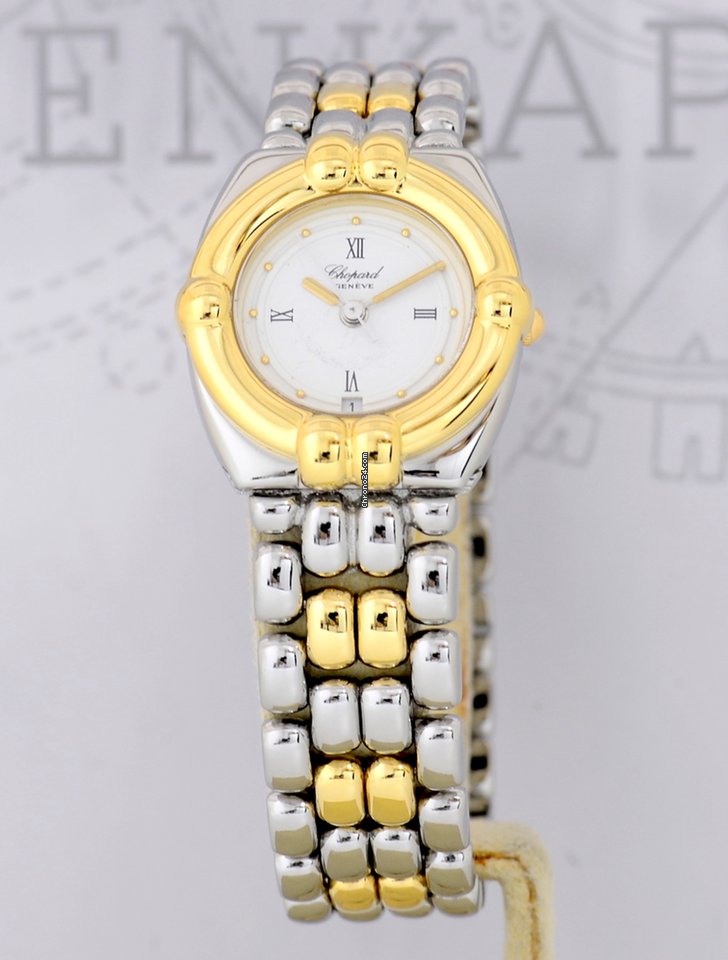 IMG_9081 Chopard Gstaad Womens watch Quartz Gold Steel 8112 Replica 4