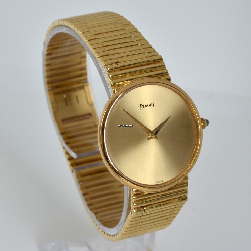 IMG_9081 Piaget Altiplano Mens watch Unisex Manual winding Yellow gold 9025 Replica 4