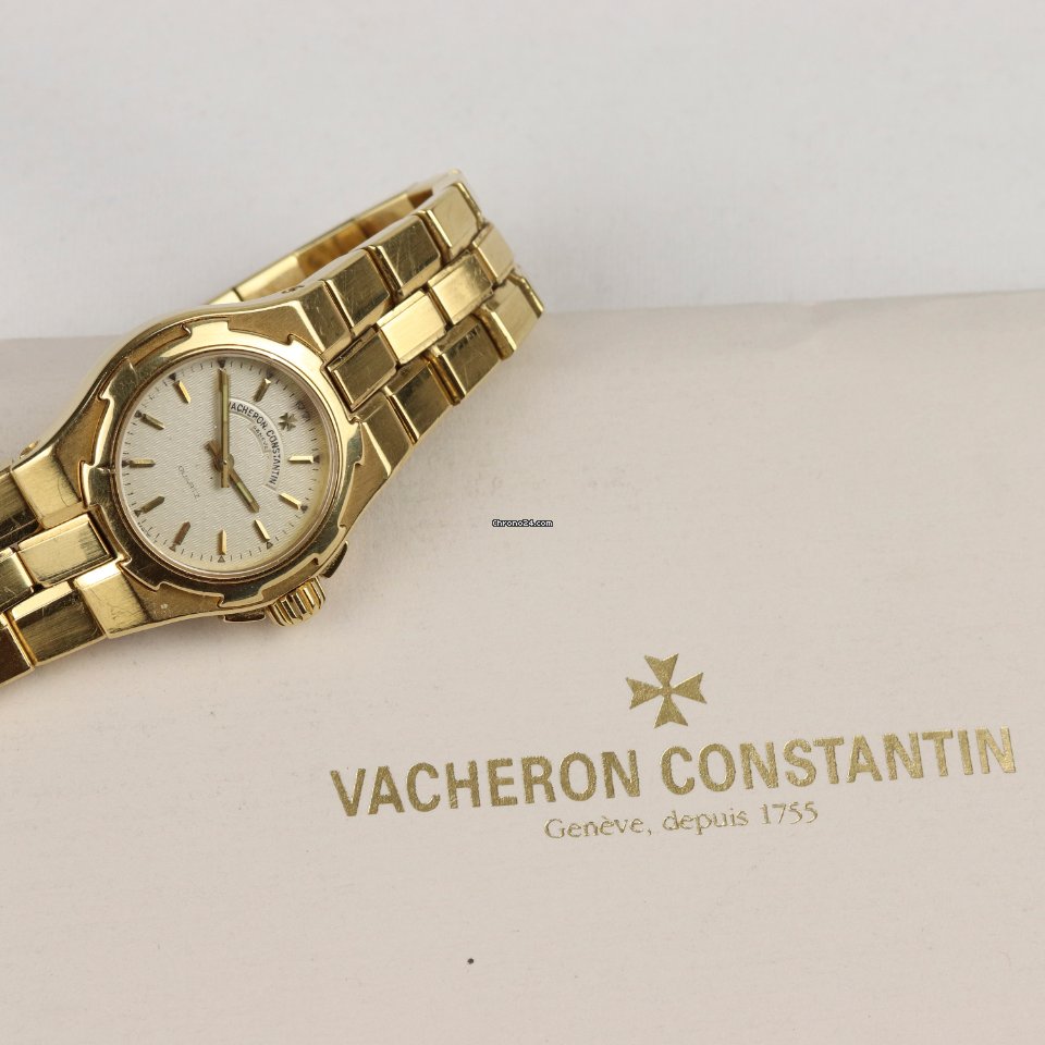 IMG_9081 Vacheron Constantin Overseas Womens watch Quartz Yellow gold 16050 423J Replica 4