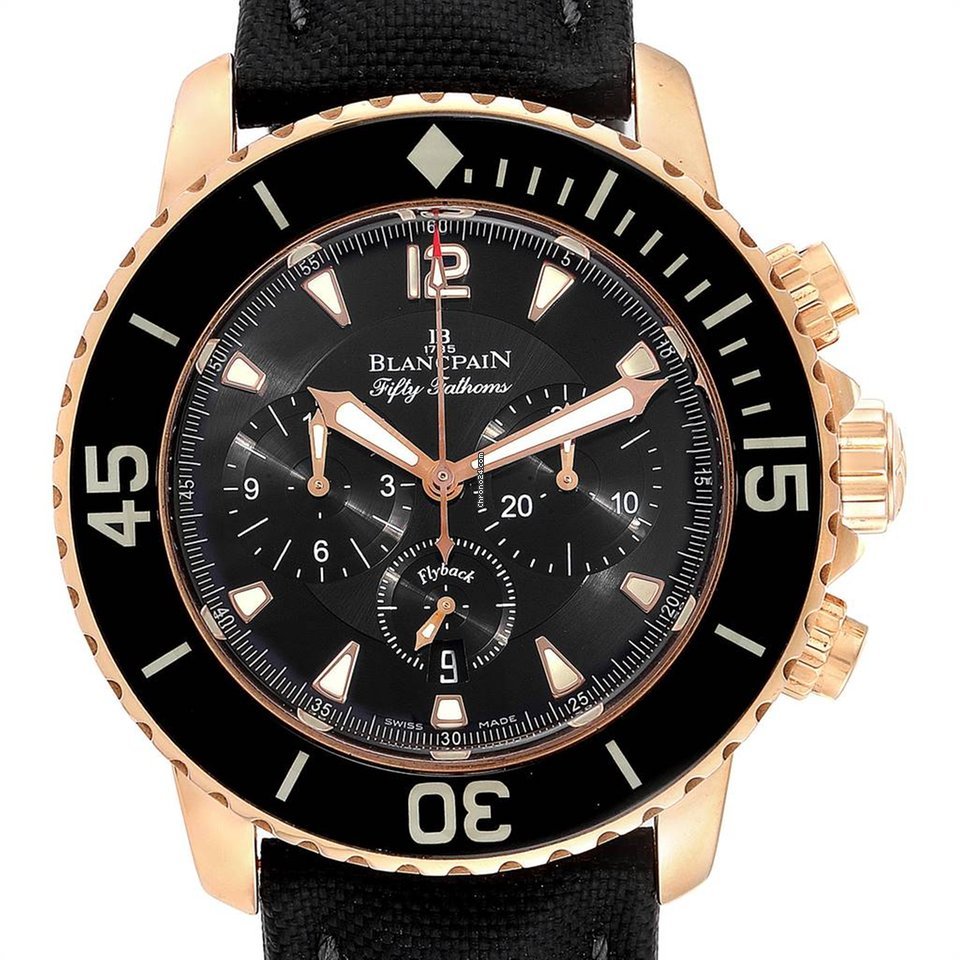 Blancpain Fifty Fathoms Mens watch Unisex Automatic Rose gold 5085F-3630-52 Replica 4