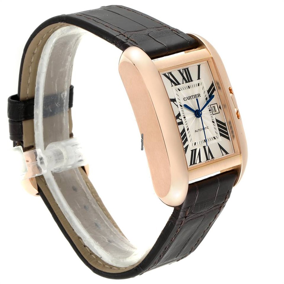 Cartier Tank Anglaise Womens watch Automatic Rose gold W5310005 Replica 4