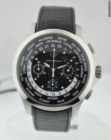 Girard Perregaux Traveller Mens watch Unisex Automatic Steel 49700-11-631-BB6B Replica 4