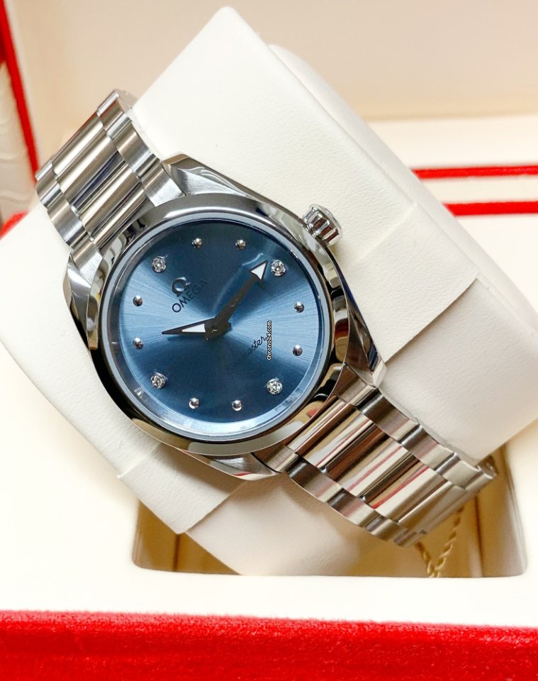 IMG_9081 Omega Seamaster Aqua Terra Womens watch Quartz Steel 220.10.28.60.53.001 Replica 4