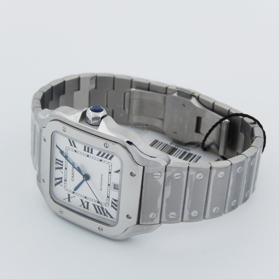 Cartier Santos Mens watch Unisex Automatic Steel WSSA0009 Replica 4