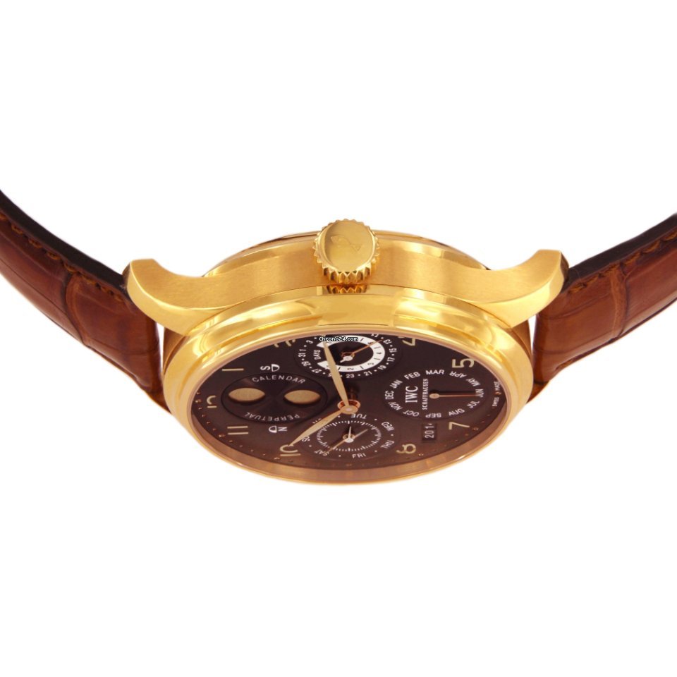 IMG_9081 IWC Portuguese Perpetual Calendar Mens watch Unisex Automatic Rose gold IW5021-03 Replica 4