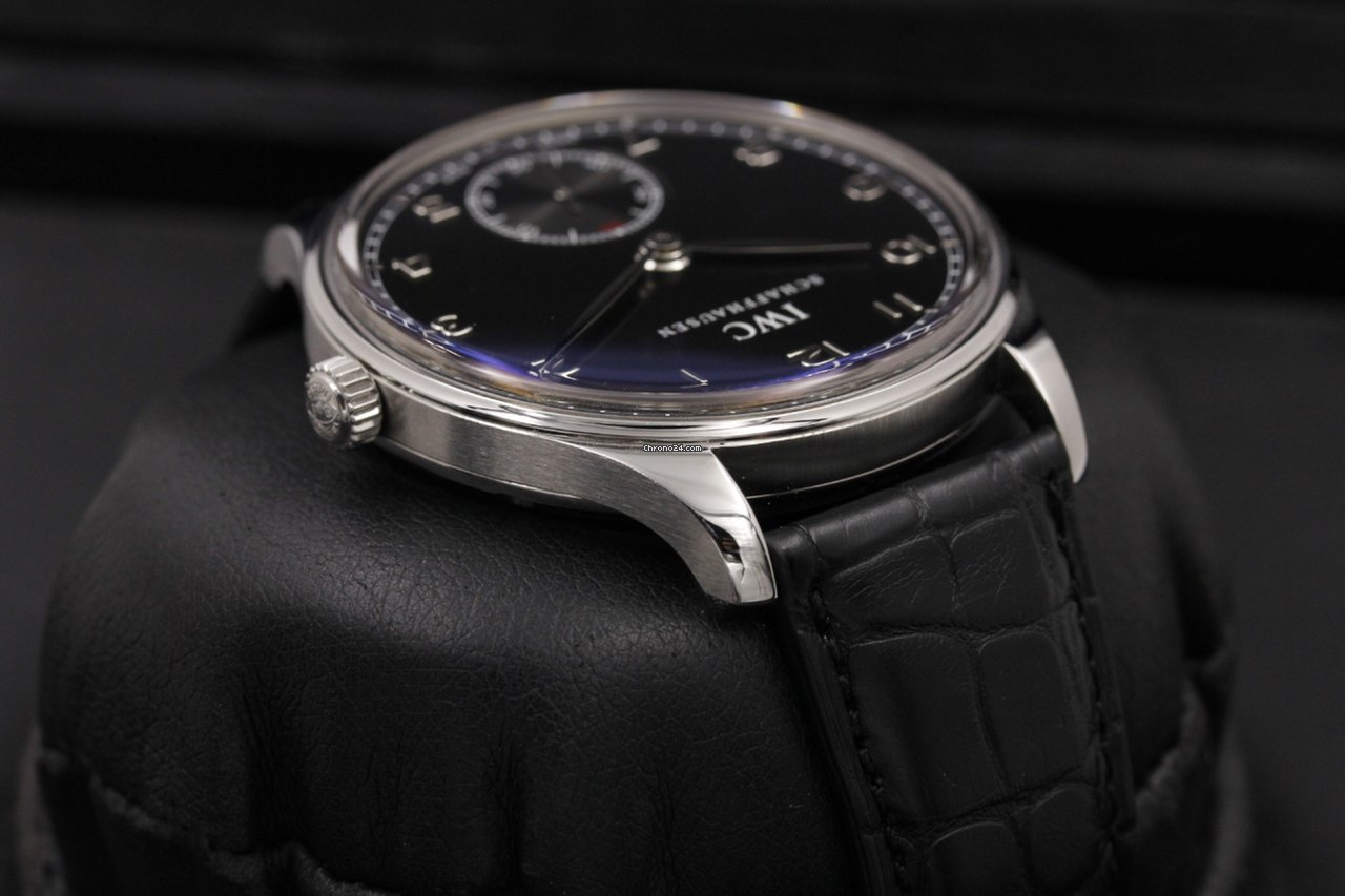 IWC Portuguese Hand-Wound Steel IW5454-07 Replica 4