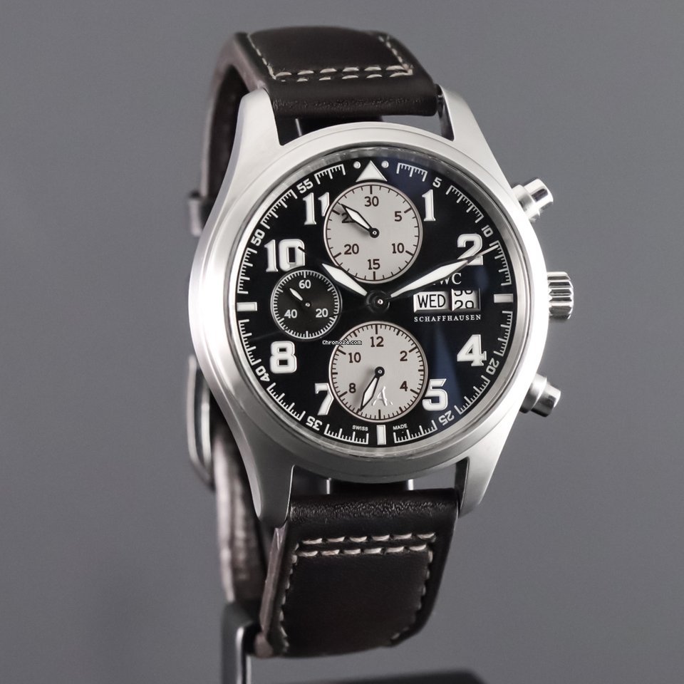 IMG_9081 IWC Pilot Chronograph Mens watch Unisex Automatic Steel IW371709 Replica 4