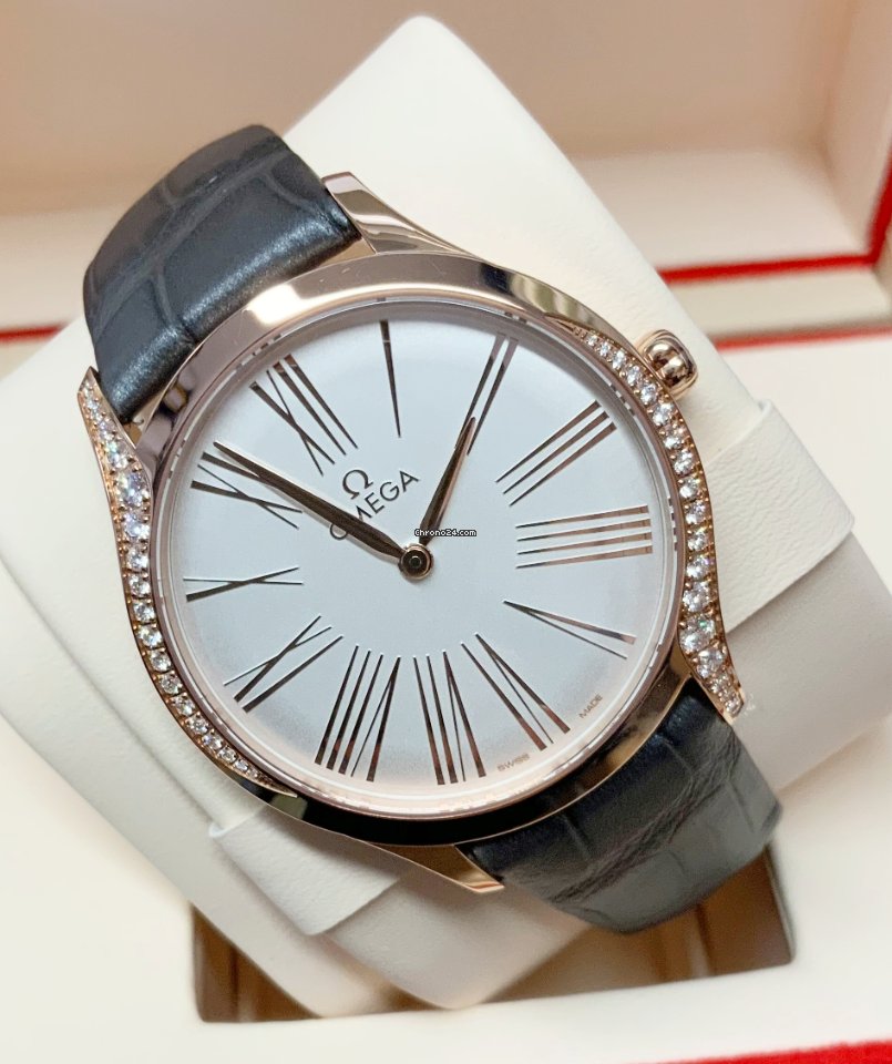 IMG_9081 Omega De Ville Tresor Womens watch Quartz Rose gold 428.58.36.60.02.001 Replica 4