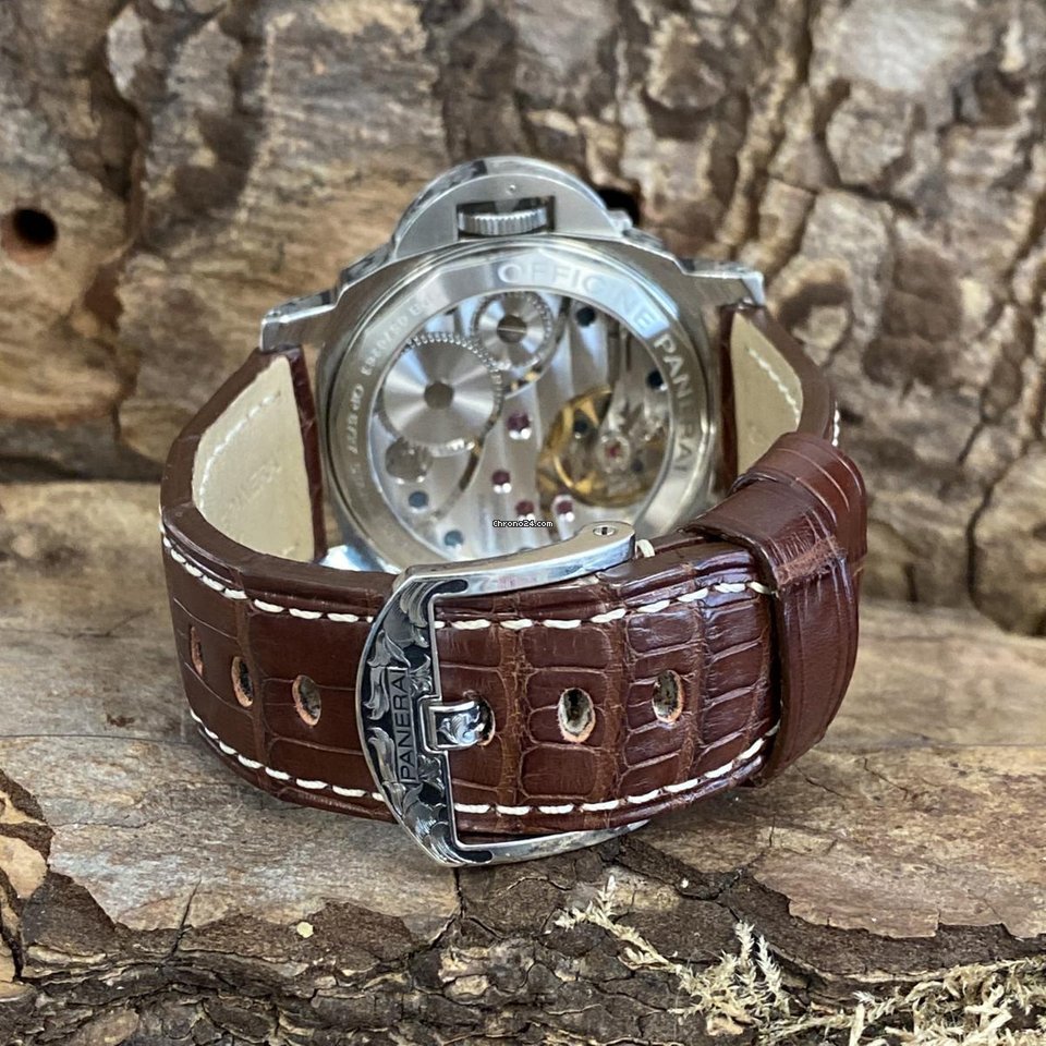 Panerai Luminor Marina Manual winding Steel PAM111 Replica 4