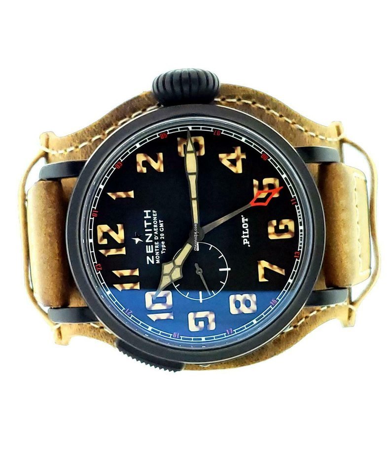 IMG_9081 Zenith Pilot Type 20 GMT Mens watch Unisex Automatic Titanium 96.2431.693 21.C738 Replica 4