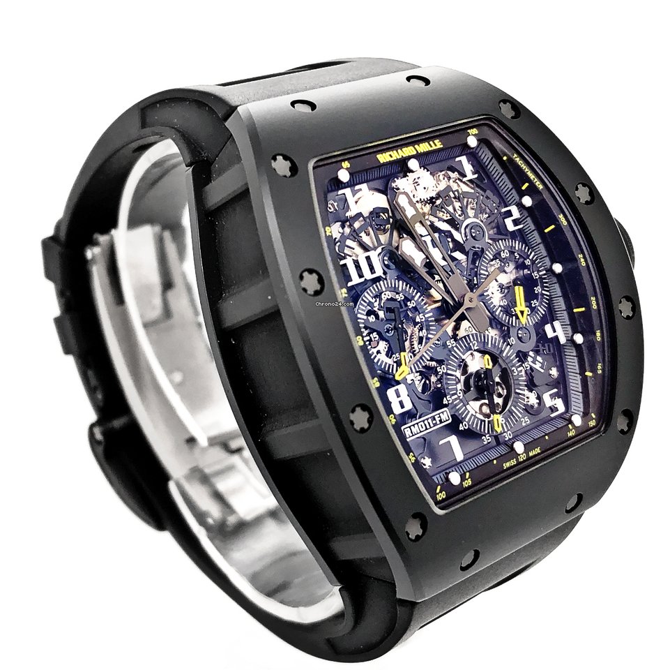 IMG_9081 Richard Mille RM 011 Mens watch Unisex Automatic Carbon RM 011 Replica 4