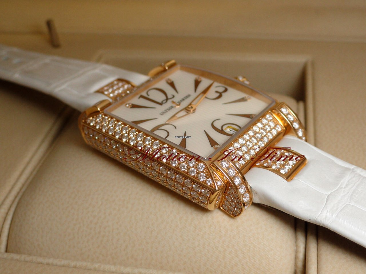 Ulysse Nardin Caprice Womens watch Automatic Rose gold 136-91FC 695 Replica 4