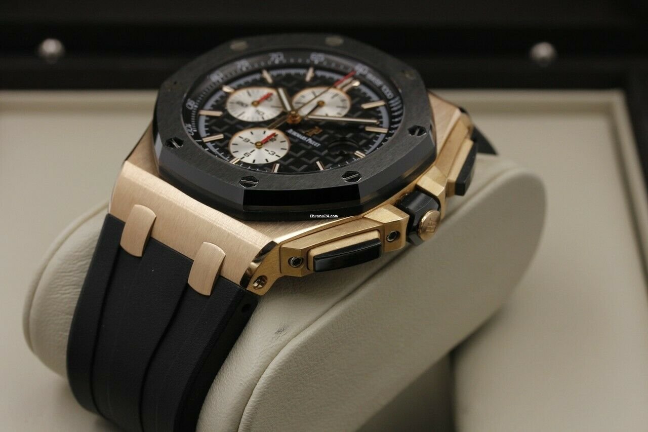 Audemars Piguet Royal Oak Offshore Chronograph Mens watch Unisex Automatic Rose gold 26400OR.OO.A002CA.01 Replica 4