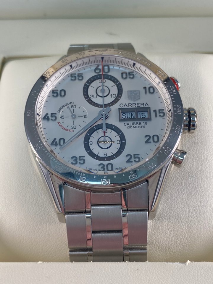 TAG Heuer Carrera Calibre 16 Mens watch Unisex Automatic Steel CV2A11.BA0796 Replica 4