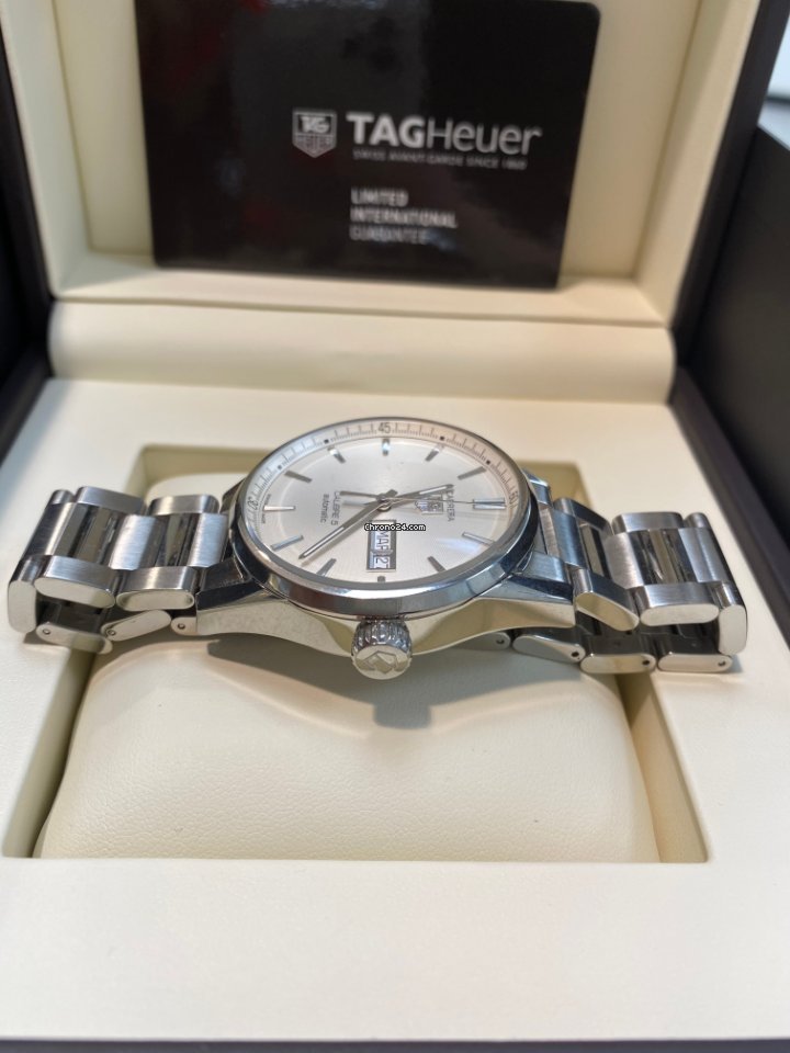 IMG_9081 TAG Heuer Carrera Calibre 5 Mens watch Unisex Automatic Steel WAR211B.FC6181 Replica 4