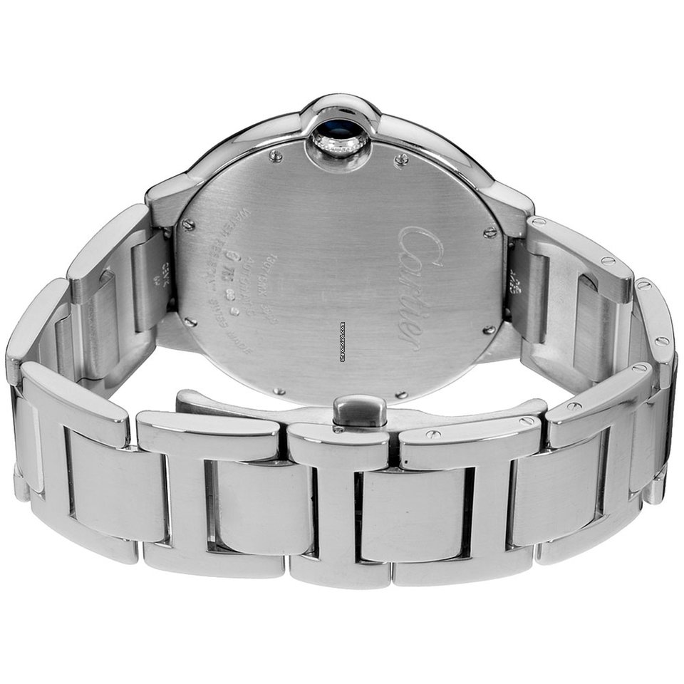 IMG_9081 Cartier Ballon Bleu 42mm Mens watch Unisex Automatic White gold 3000 Replica 4