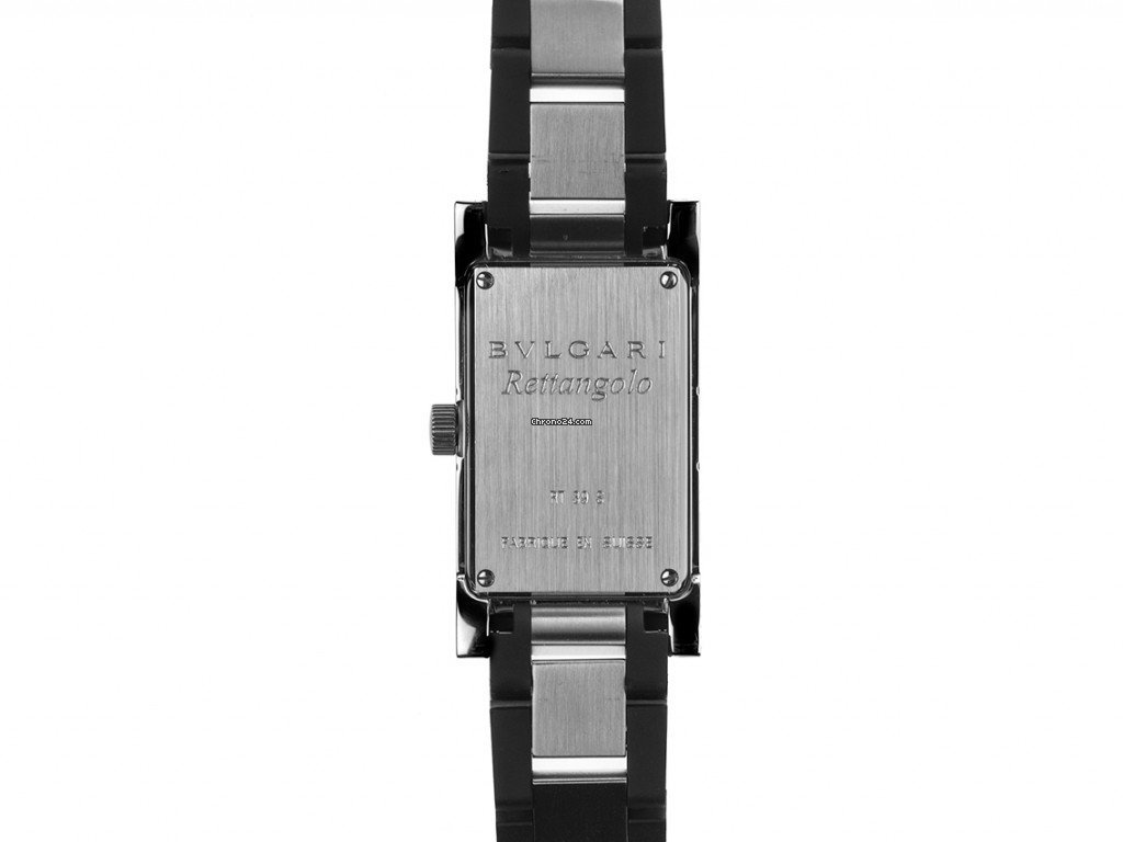 IMG_9081 Bulgari Rettangolo Mens watch Unisex Quartz Steel RT39S Replica 4