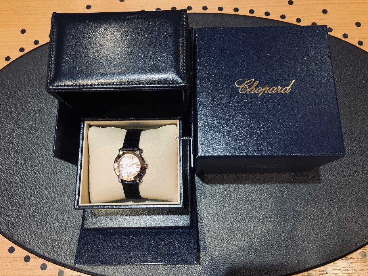 IMG_9081 Chopard Happy Sport Womens watch Quartz Gold Steel 278509-6002 Replica 4