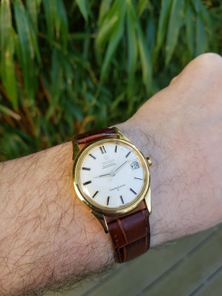 Omega Constellation Mens watch Unisex Automatic Yellow gold 1685415 Replica 4
