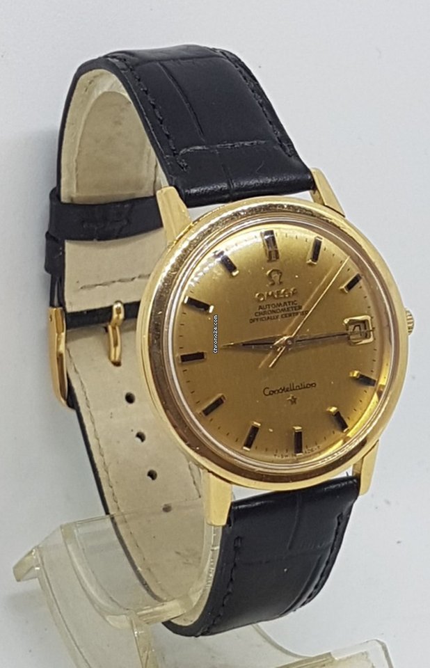 IMG_9081 Omega Constellation Mens watch Unisex Automatic Yellow gold 26310414 Replica 4